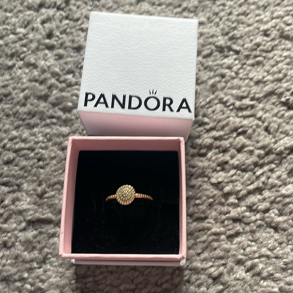 Pandora solid 14k gold ring with CZ - Picture 1 of 3